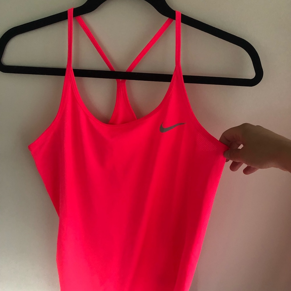Hot pink Nike tank